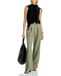 Split Hem  Turtleneck Tank - Exclusive