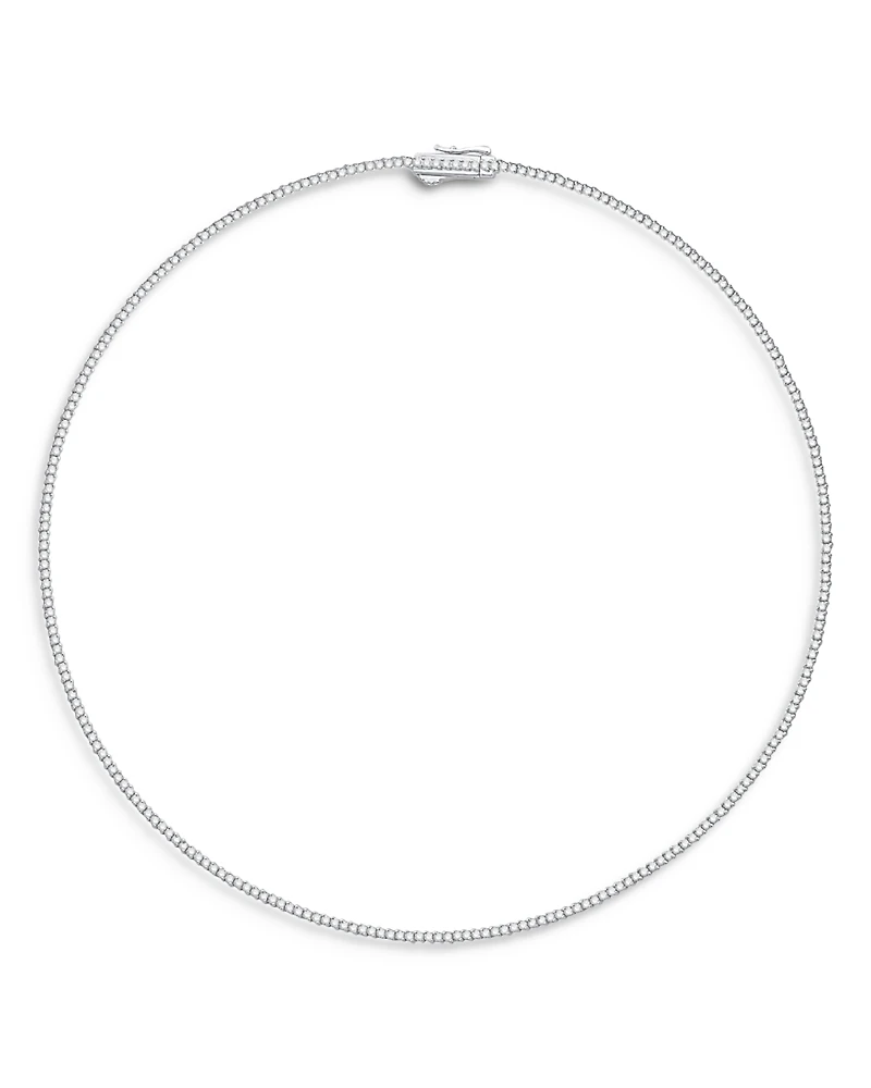 Bloomingdale's Fine Collection Certified Diamond Double Prong Tennis Necklace