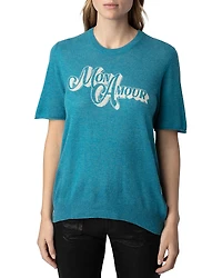 Zadig & Voltaire Ida Mon Amour Short Sleeve Sweater