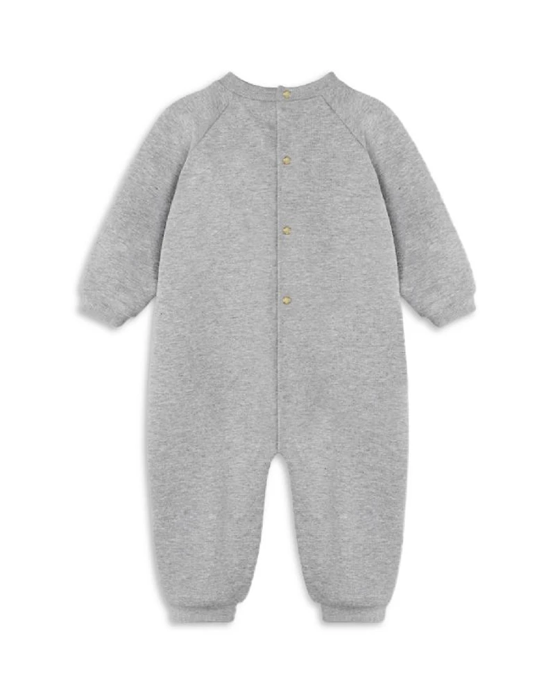 Unisex Medusa Embroidered Stretch Fleece Coverall - Baby