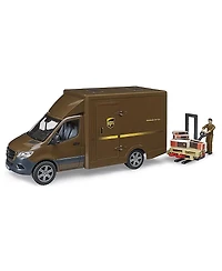 Bruder 1/16 Mercedes-Benz Sprinter Ups Truck with Manually Operated Pallet Jack 2-4 - Ages 5-7