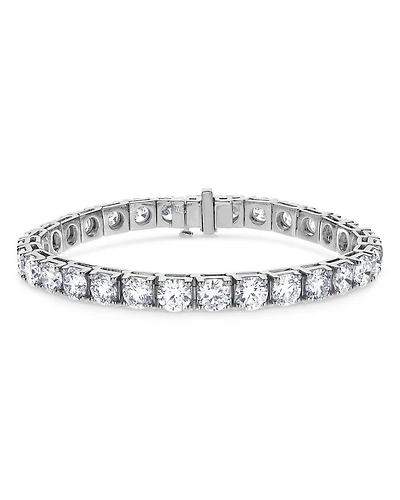 Certified Lab Grown Diamond Tennis Bracelet in 18K White Gold