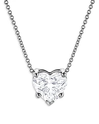 Bloomingdale's Fine Collection Certified Lab Grown Diamond Heart Pendant Necklace