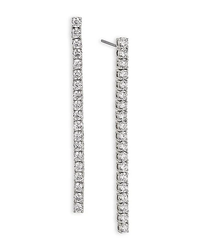 Nadri Perfect Tennis Cubic Zirconia Linear Drop Earrings