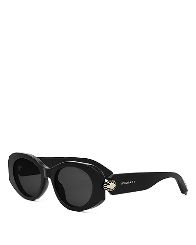 Bvlgari Serpenti Oval Sunglasses, 52mm
