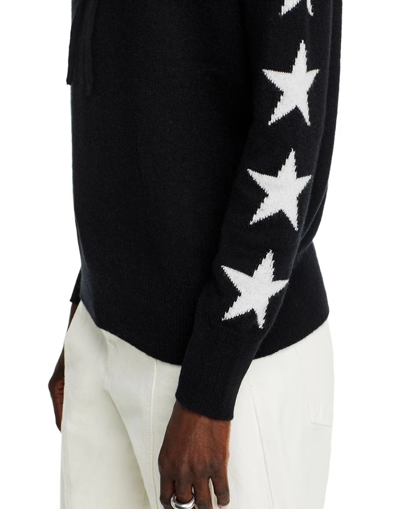Cashmere Star Sleeve Hoodie Sweater - Exclusive