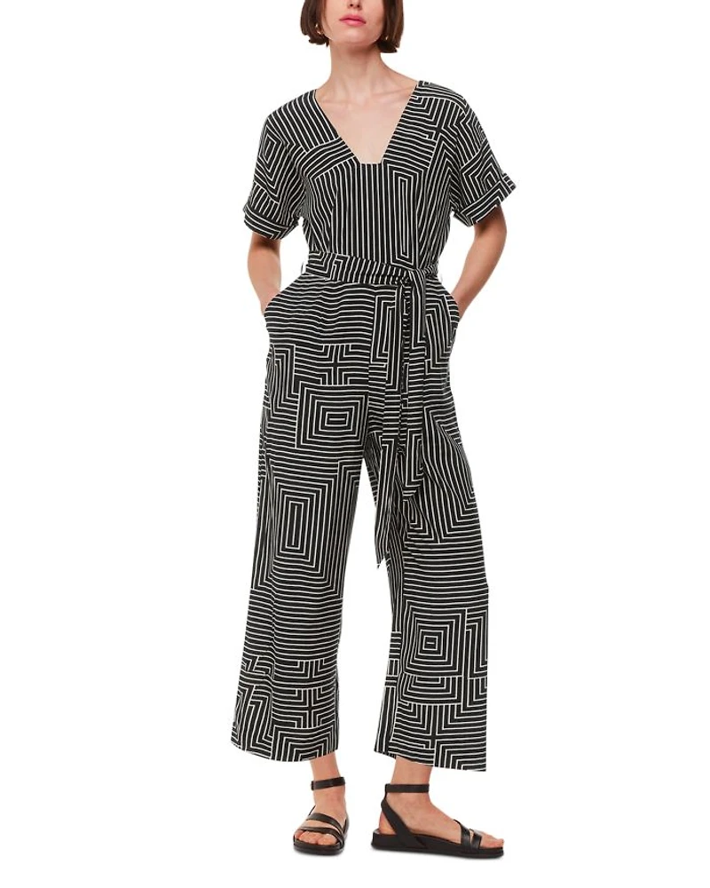 Angled Stripe Jumpsuit