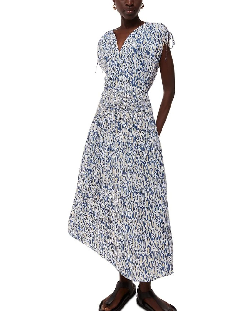 Flaming Leopard Print Dress