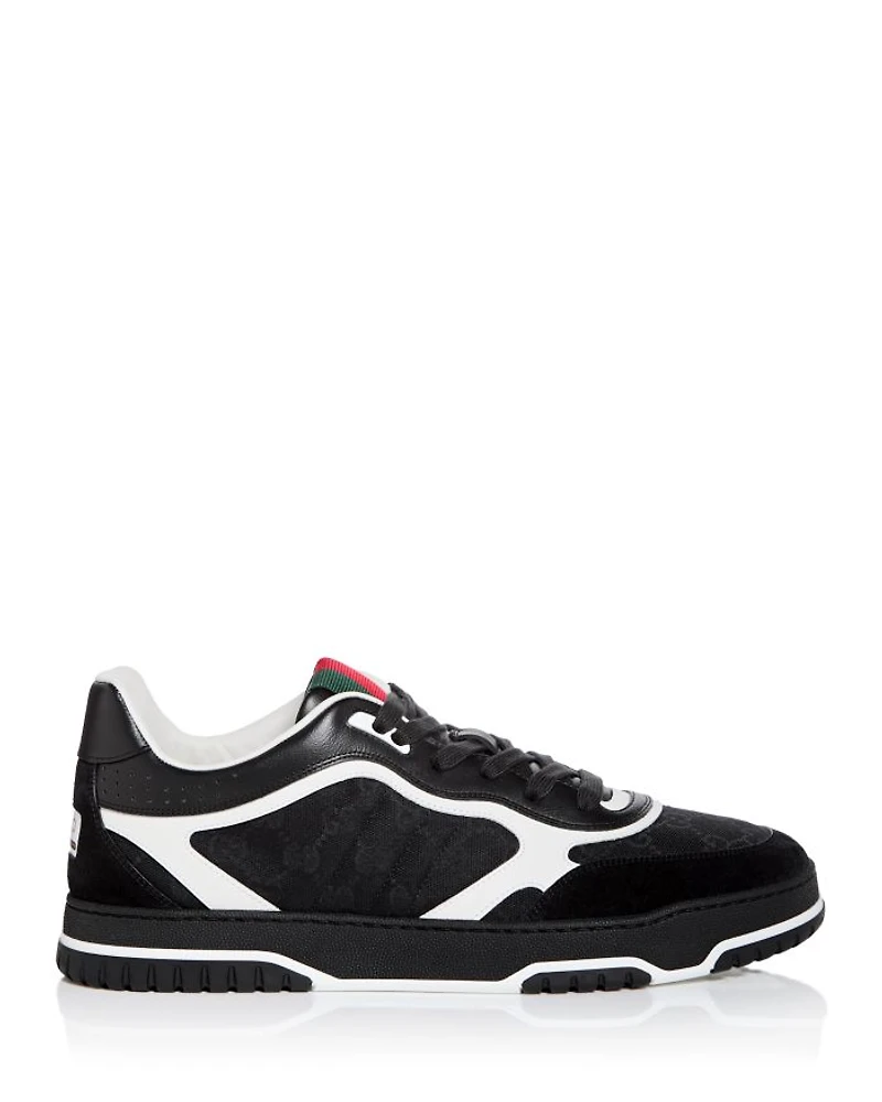 Men's Re-Web Low Top Canvas and Leather Sneakers