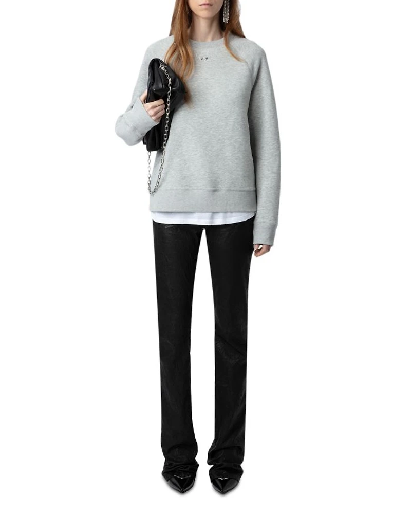 Upper Pmo Rhinestone Wings Sweatshirt
