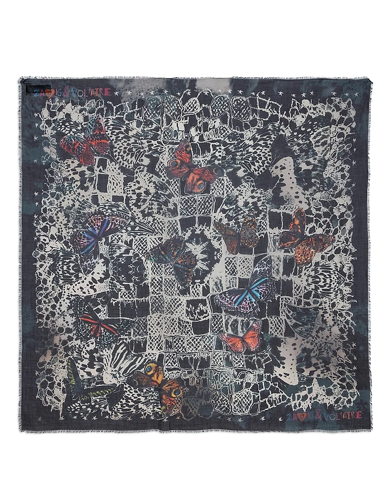 Zadig & Voltaire Kerry Butterfly Lace Scarf
