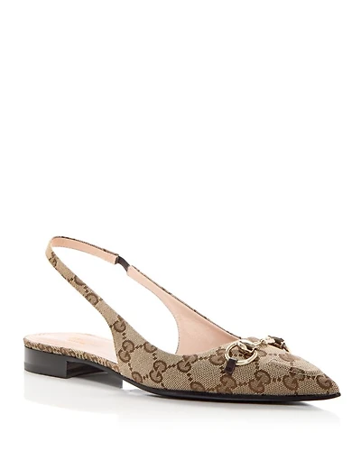Women's Pointed Toe Slingback Flats