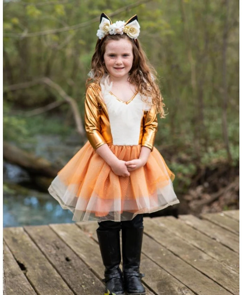 Woodland Fox Dress with Headpiece Costume - Age - 3-8 Years