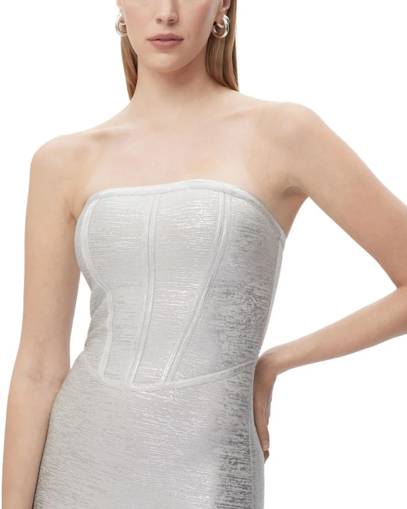 The Avery Foil Corset Dress