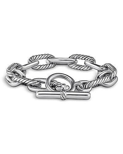 David Yurman Sterling Silver Dy Madison Toggle Chain Bracelet