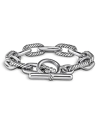David Yurman Sterling Silver Dy Madison Toggle Chain Bracelet