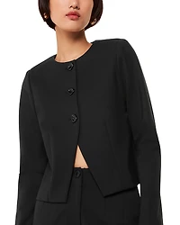 Whistles Anne Ponte Button Jacket