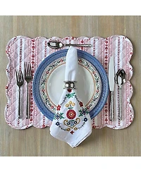 Villa Stripe Quilted Placemat