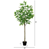 6' Artificial Greco Citrus Tree with Real Touch Leaves