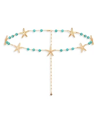 Ettika Starfish & Turquoise Linked Body Chain