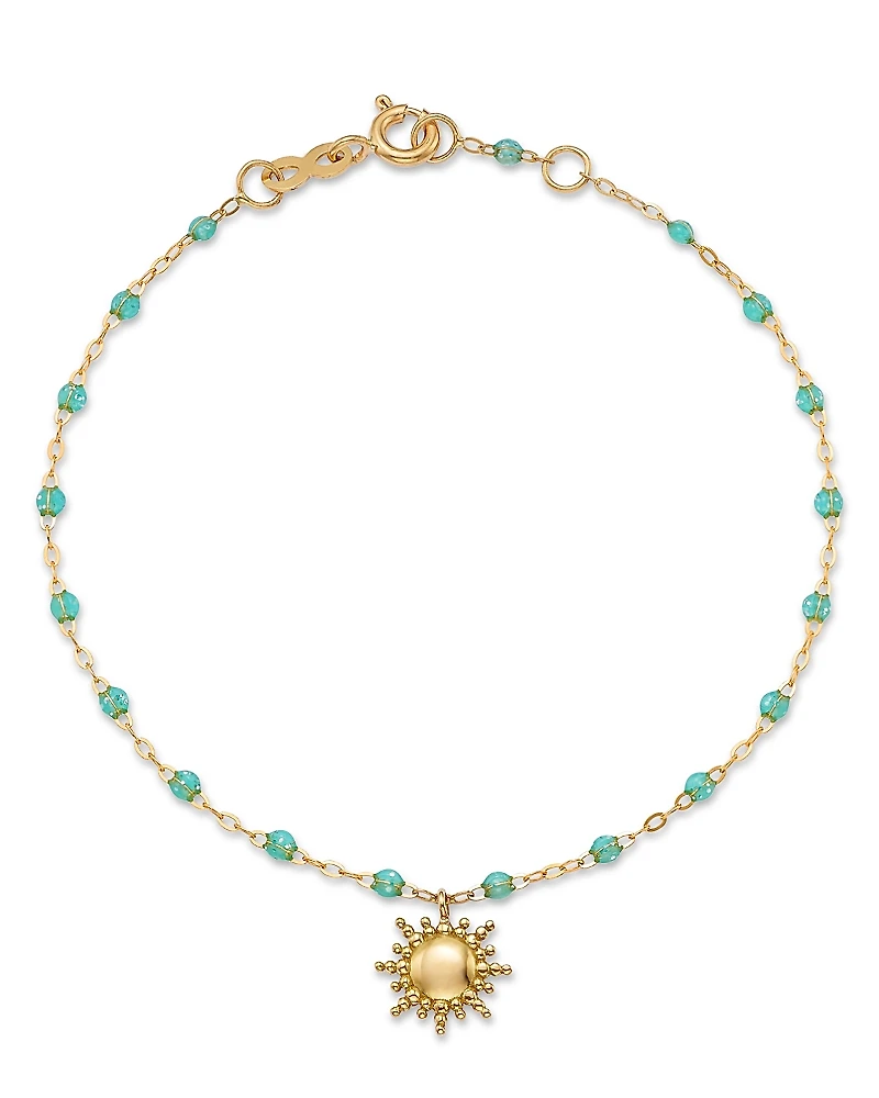 Gigi Clozeau 18K Yellow Gold Classic Sun & Resin Bead Link Bracelet