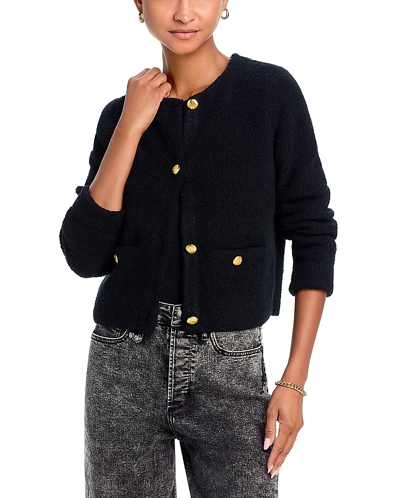 Aqua Button Front Cardigan - Exclusive