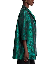 Botanical Jacquard A Line Jacket