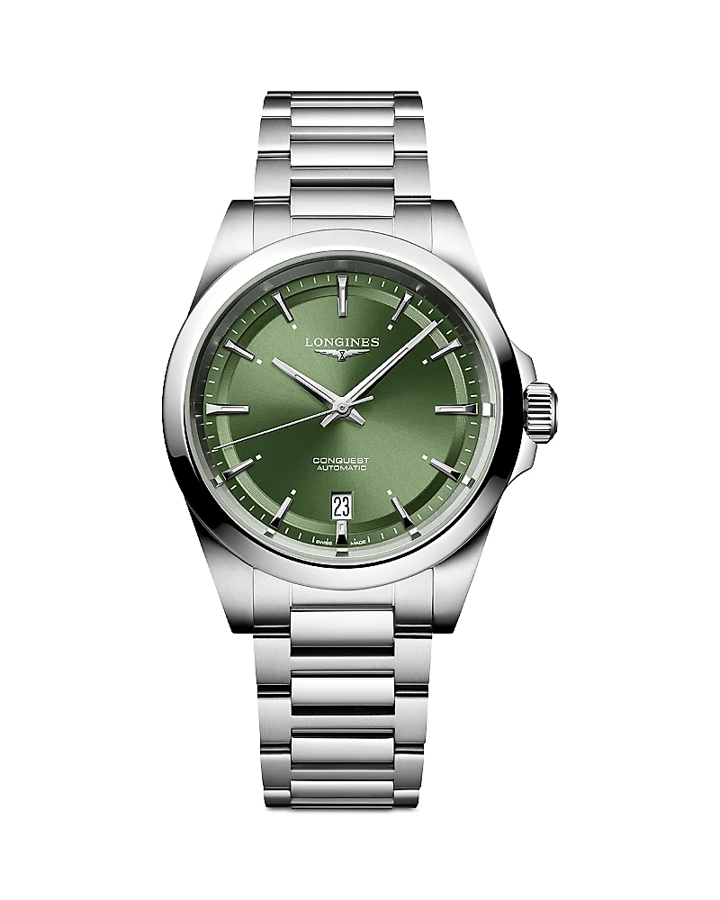 Longines Conquest Sunray Green Watch