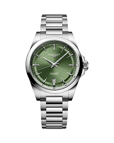 Longines Conquest Sunray Green Watch