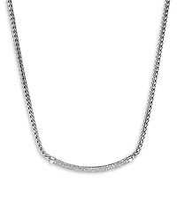 John Hardy Sterling Silver Jh Essentials Diamond Pave Necklace, 16-18