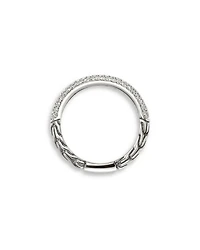 Sterling Silver JH Essentials Pavé Diamond Band Ring, 0.60 tcw