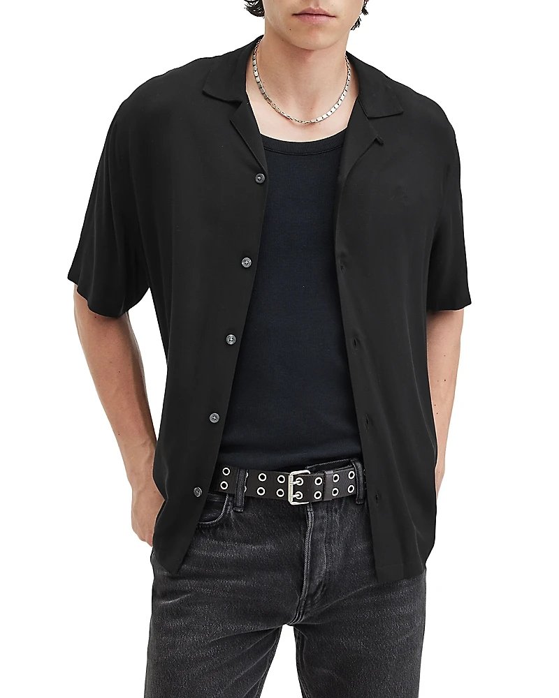Allsaints Venice Regular Fit Camp Shirt