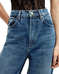 Blake Mid Rise Wide Leg Jeans Dark Indigo
