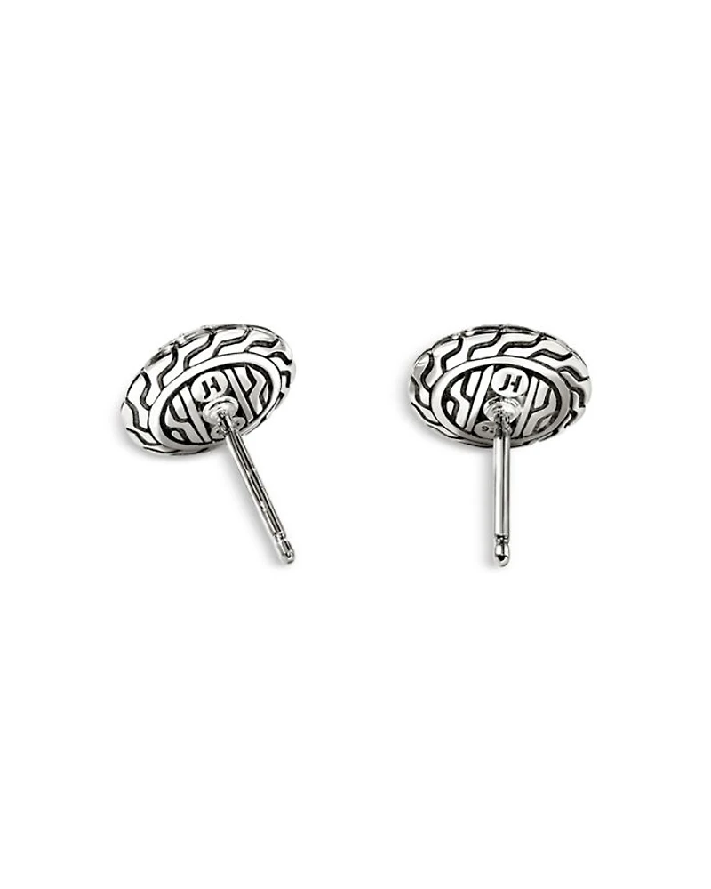 Sterling Silver JH Essentials Diamond Pavé Stud Earrings, 0.55 tcw