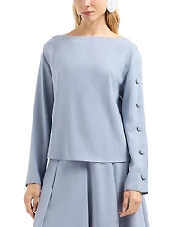 Techno Cady Long Sleeve Blouse