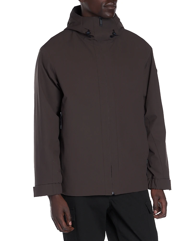 Moncler Riz Ripstop Hooded Down Jacket