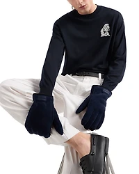 Embroidered Bulldog Sweater