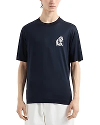 Emporio Armani Embroidered Bulldog Tee