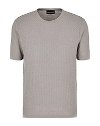Short Sleeved Jacquard Sweater Tee