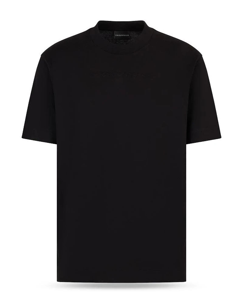 Pima Cotton Embossed Logo Tee