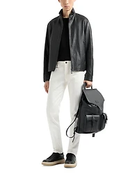 Allover Monochrome Jacquard Jersey Tee