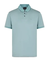 Two Tone Micro Design Polo Shirt
