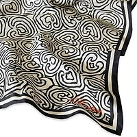 Pratesi Cuore Silk Scarf with Hand Rolled Hem