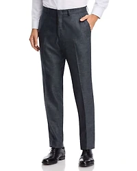 Melange Solid Slim Fit Suit Pants