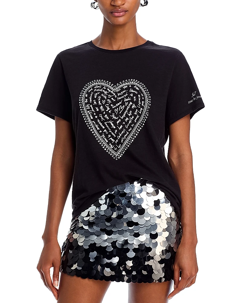 Cinq a Sept Love Letter Crewneck Tee