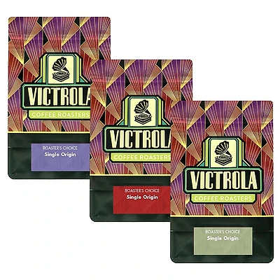 GoCoffeeGo - Victrola Triple Revolving Single Origin Roaster's Choice Set (3 x 12oz Bags)