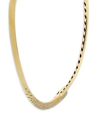 18K Yellow Gold Like Diamond Pavé Choker Necklace - Exclusive, Italy Campaign