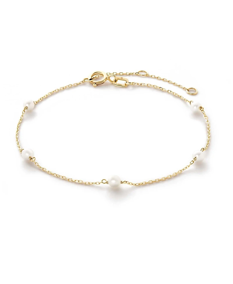 Ana Luisa - Gold Pearl Bracelet - Gold Pearl Station Bracelet