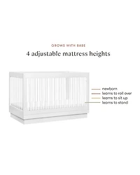 Harlow Acrylic 3-in-1 Convertible Crib