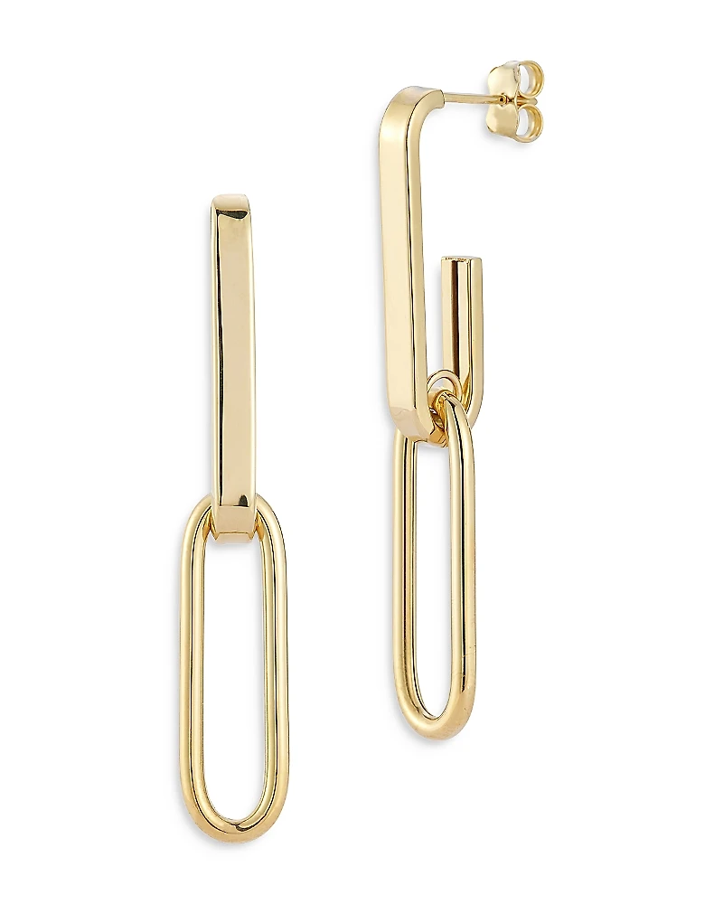 Bloomingdale's Fine Collection Elongated Link Drop Earrings